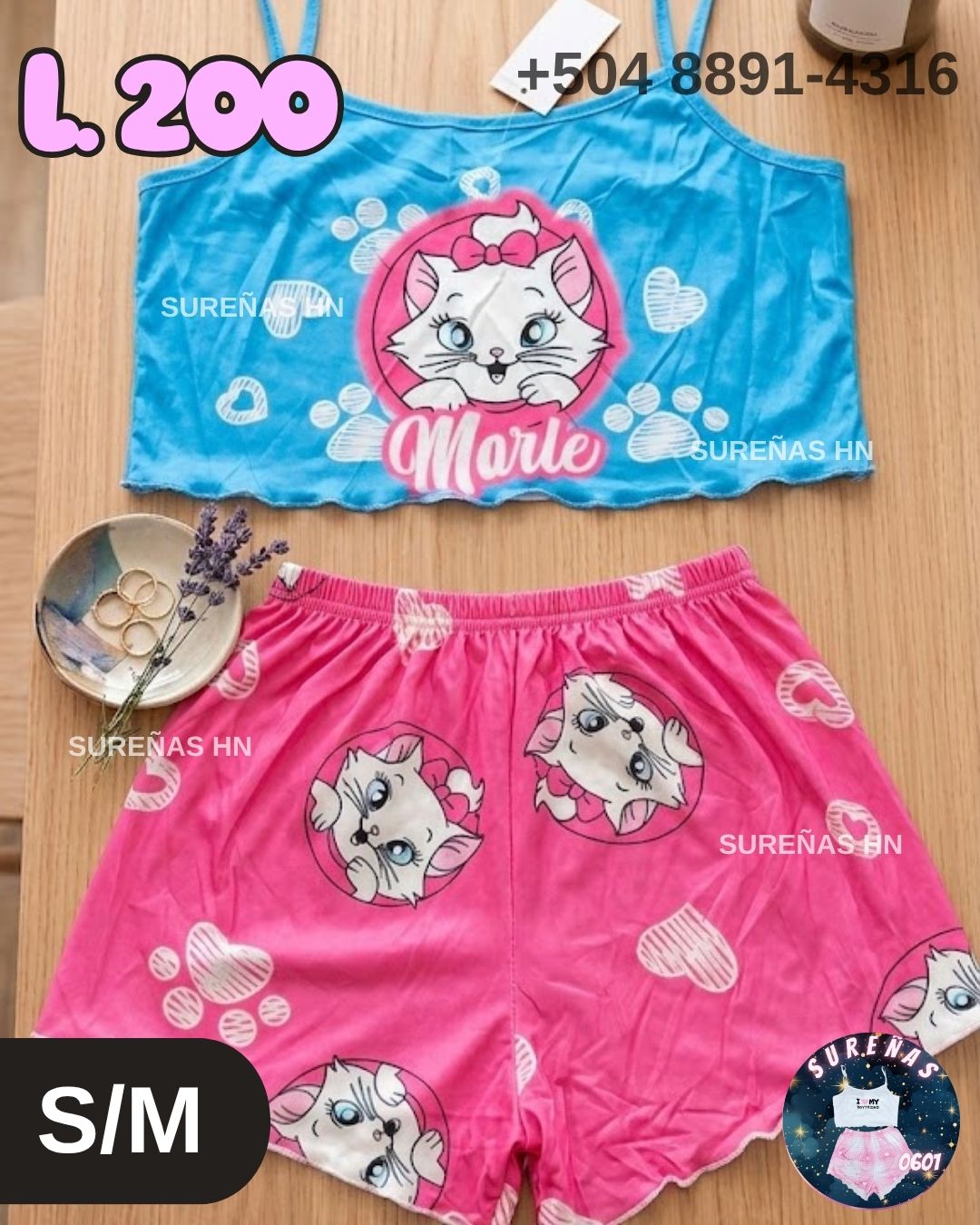 TALLA S/M PIJAMA GATITA MARIE