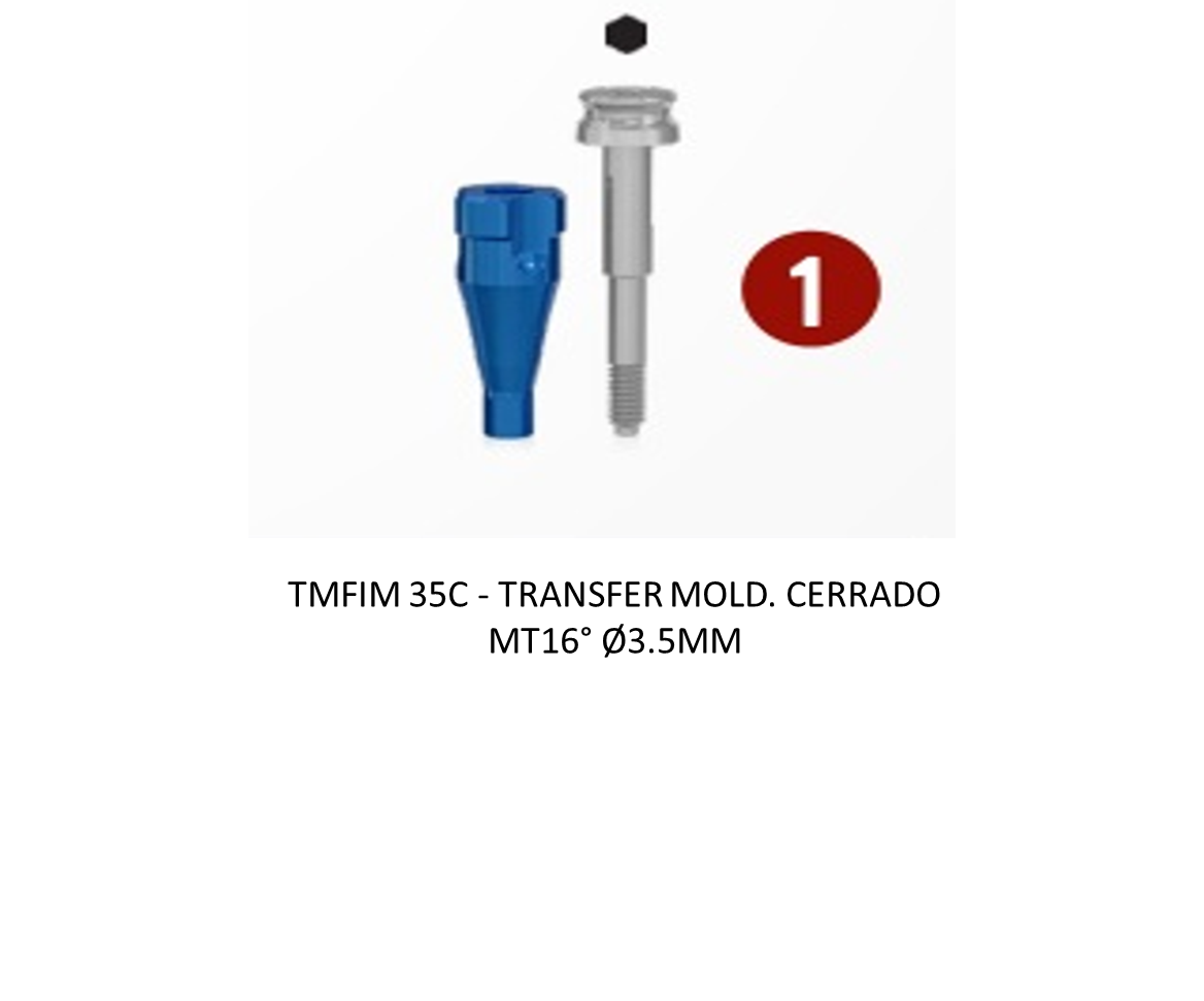 TRANSFER MOLD. CERRADO MT16° Ø3.5MM