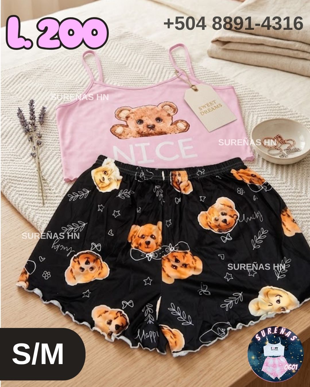 TALLA S/M PIJAMA OSITO 🧸