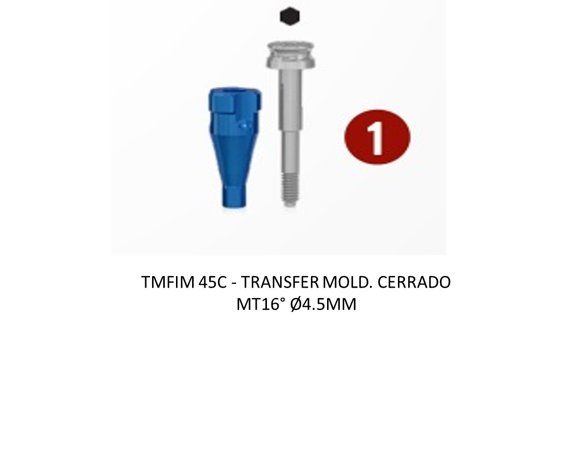 TRANSFER MOLD. CERRADO MT16° Ø4.5MM
