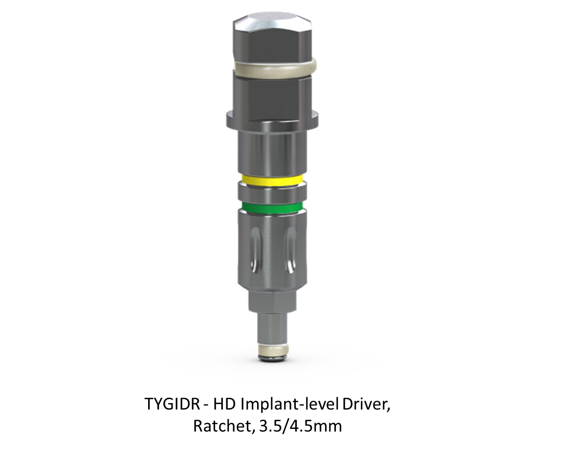HD IMPLANT-LEVEL DRIVER, RATCHET, 3.5/4.5MM