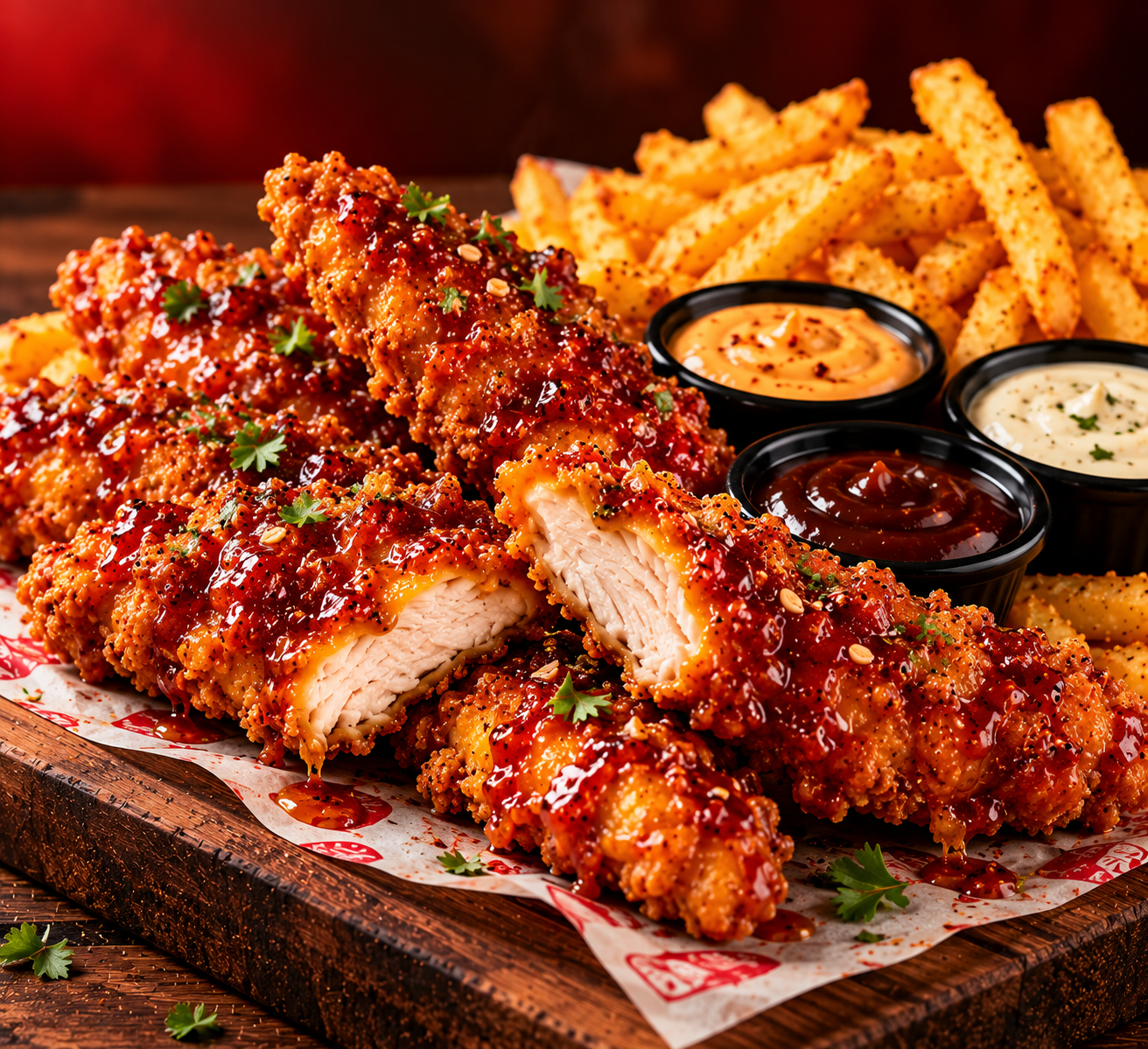 CRISPY HONEY BBQ TENDERS