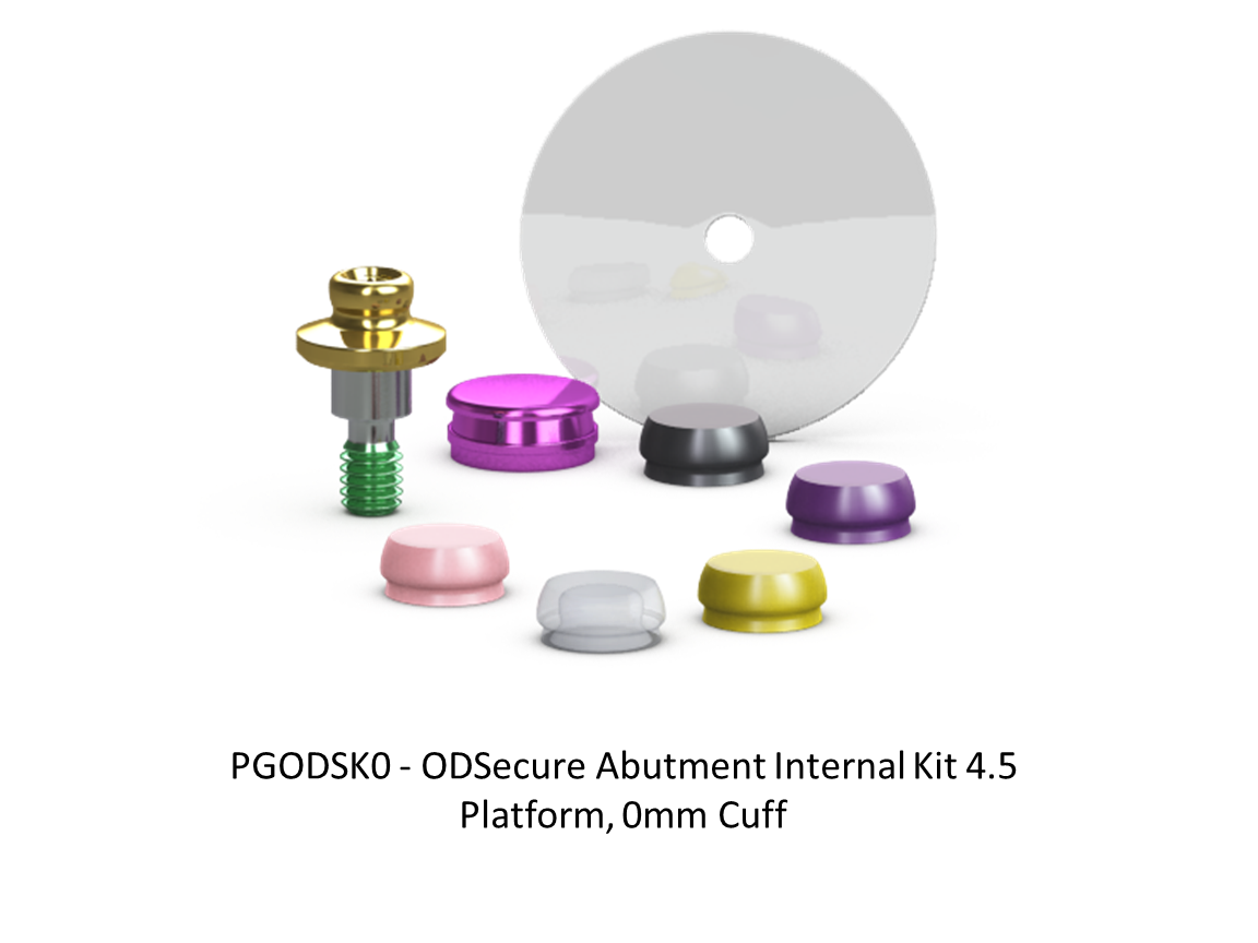 ODSECURE ABUTMENT INTERNAL KIT 4.5 PLATFORM, 0MM CUFF