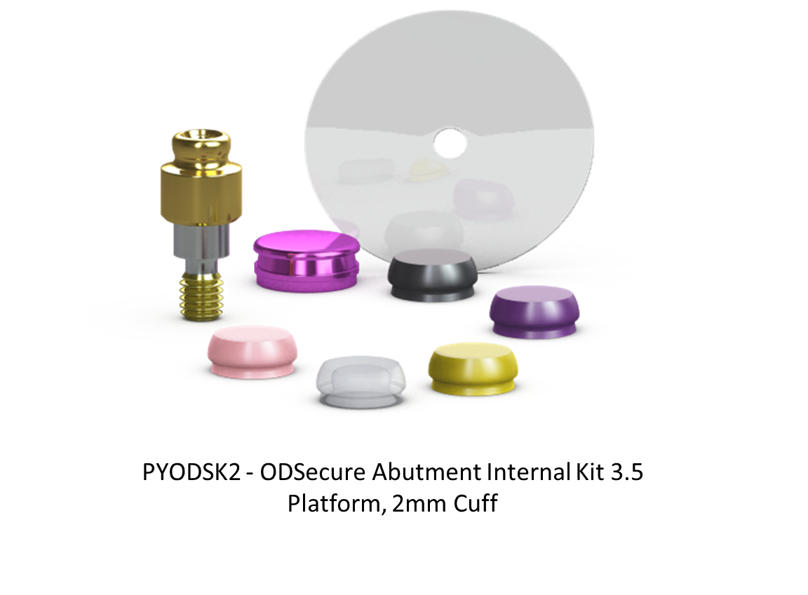 ODSECURE ABUTMENT INTERNAL KIT 3.5 PLATFORM, 2MM CUFF