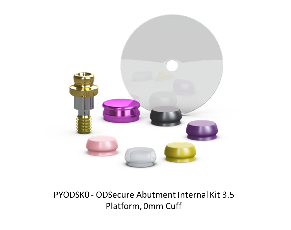 ODSECURE ABUTMENT INTERNAL KIT 3.5 PLATFORM, 0MM CUFF