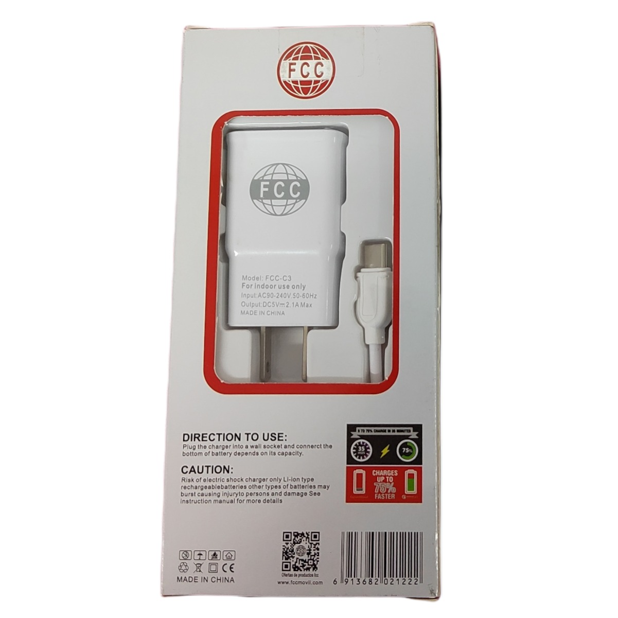 Cargador Tipo C FCC-C3