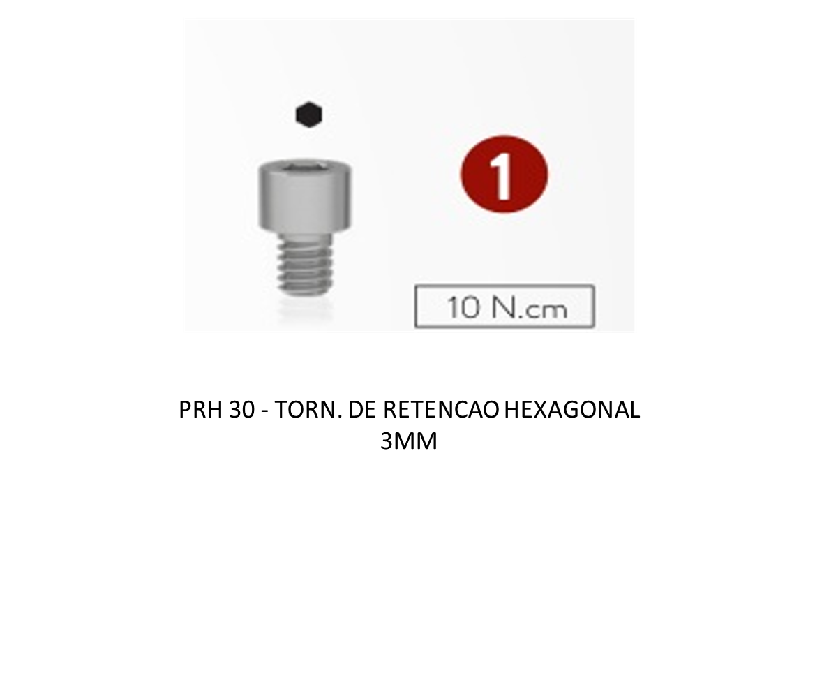 TORN. DE RETENCAO HEXAGONAL 3MM