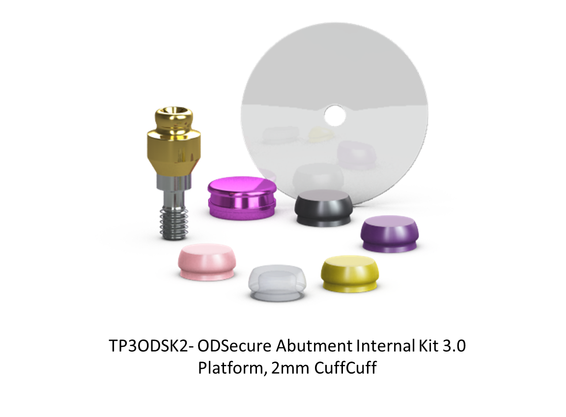 ODSECURE ABUTMENT INTERNAL KIT 3.0 PLATFORM, 2MM CUFF
