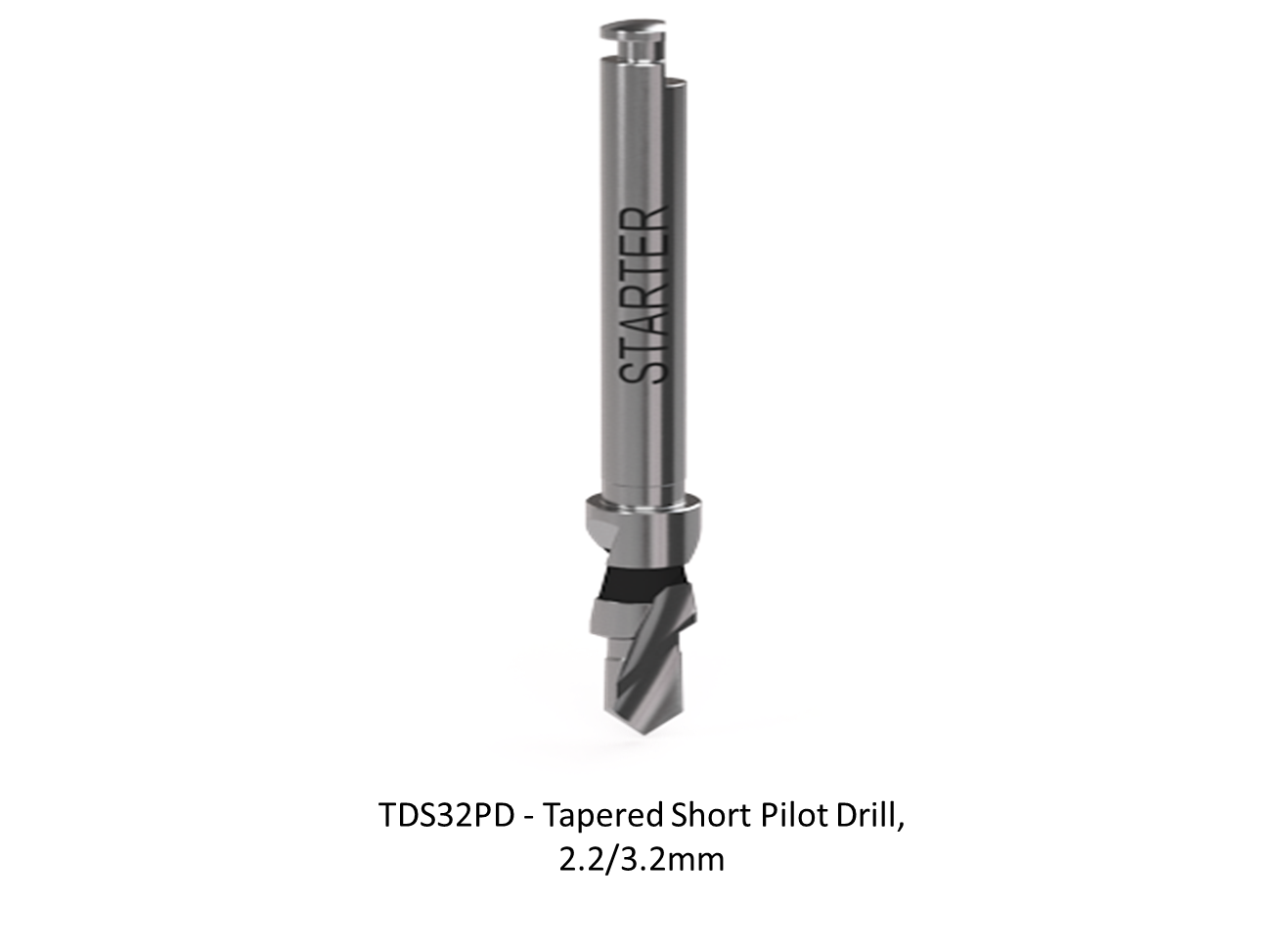 TAPERED SHORT PILOT DRILL, 2.2/3.2MM