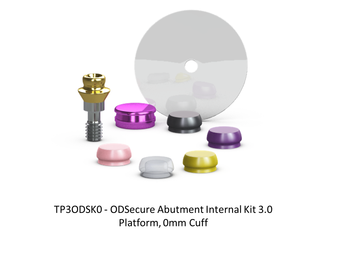 ODSECURE ABUTMENT INTERNAL KIT 3.0 PLATFORM, 0MM CUFF