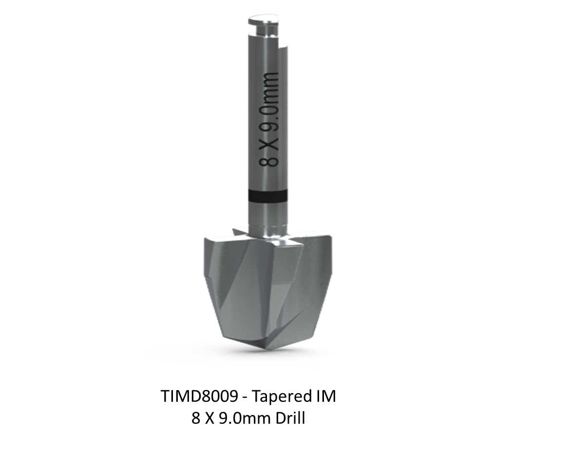 TAPERED IM 8 X 9.0MM DRILL